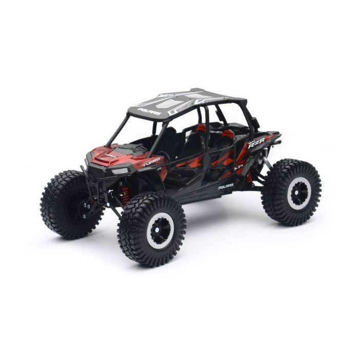 MODEL DIE CAST POLARIS RZR XP 4 TURBO, 2017, TITANIUM METALLIC, SCALE 1:18