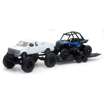 MODEL DIE CAST OFFROAD PICK UP, WITH POLARIS RZR XP1000 EPS, SCALE 1:32