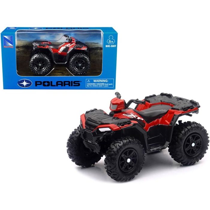 MODEL DIE CAST POLARIS SPORTSMAN, XP1000 2018, RED & BLACK, SCALE: 1:30