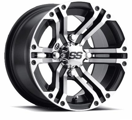 ITP ALOY WHEEL SS212 12x7 4/137, 1228370404B, RIM, 5+2, SILVER, 12MM STUDS