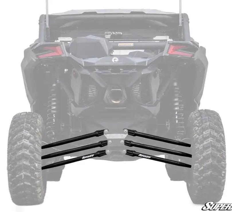 Can-Am Maverick X3RS Tubed Radius Arm SET, SUPER ATV, RA-CA-X3RS-TU-02, KIT CONTAINS 6 ARMS