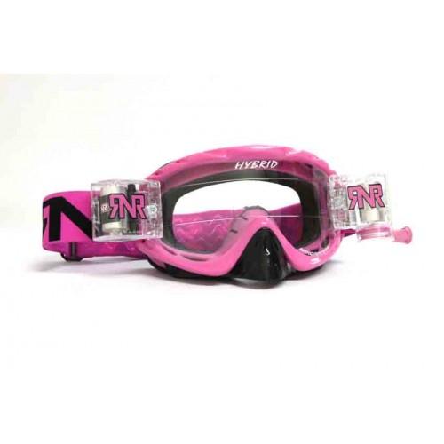 RNR HYBRID PINK FULLY LOADED ROLL OFF, PINK GOGGLE, GH49, ROLL & TEAR OFF