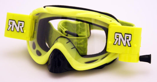 RNR HYBRID PSYCHO YEL FULLY LOADED ROLL OFF, PSYCHO YELLOW GOGGLE, GH61, ROLL OFF