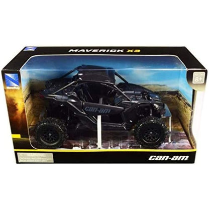 MODEL DIE CAST CAN-AM MAVERICK X3, BLACK, SCALE 1:18